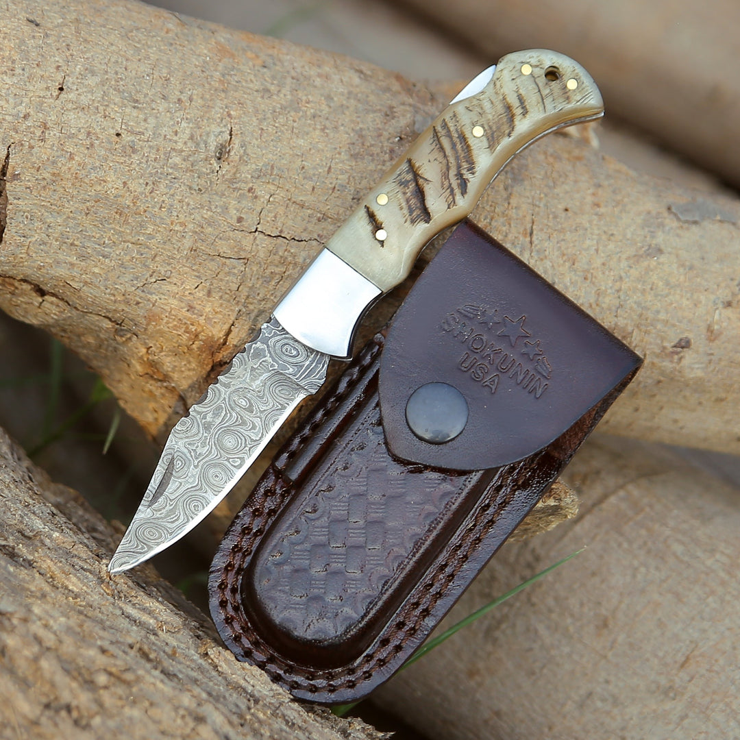 Elegant Damascus Pocket Knives for Everyday Carry - Shokunin USA