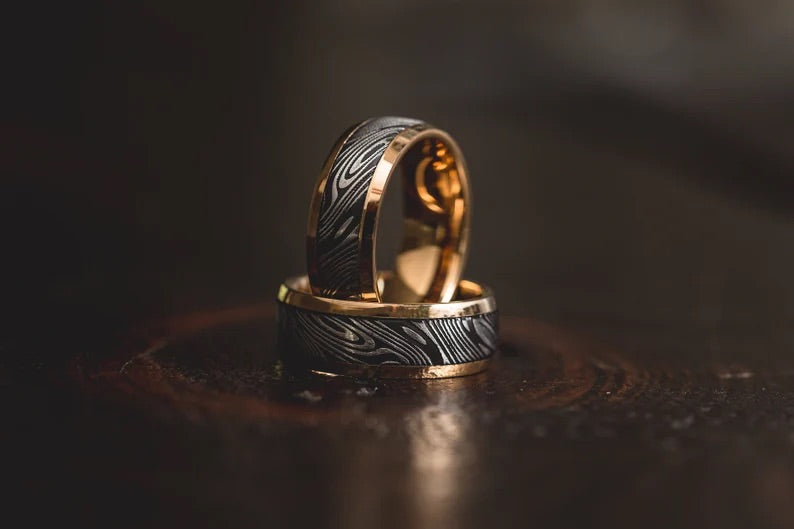 Damascus Steel Rings - Shokunin USA