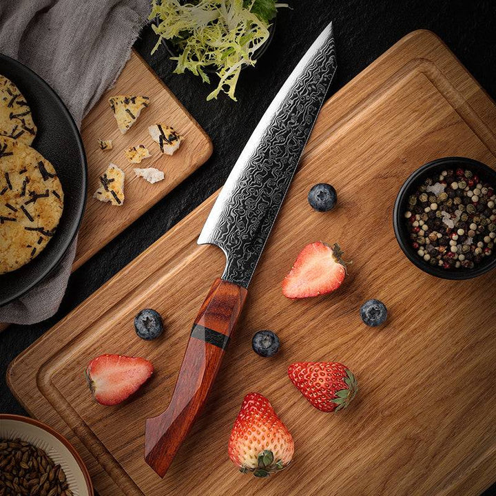 Infinity Japanese Pro Chef Knife Set with Exotic Sandal Wood &amp; Resin Handle - Shokunin USA
