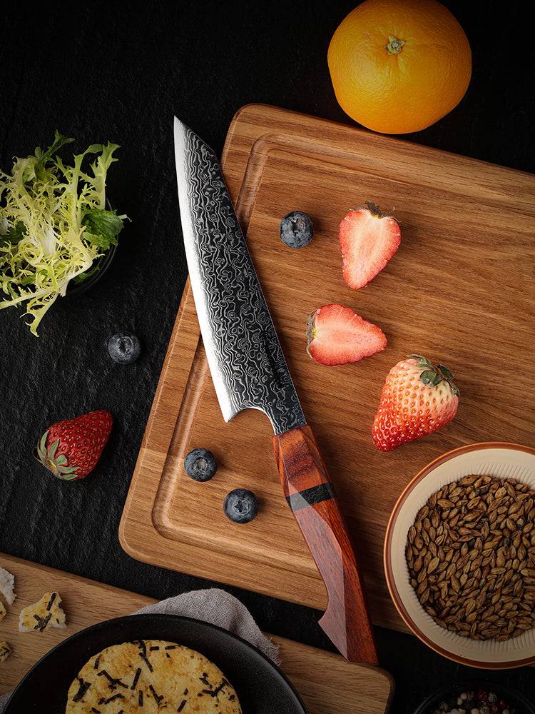 Infinity Japanese Pro Chef Knife Set with Exotic Sandal Wood &amp; Resin Handle - Shokunin USA