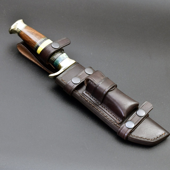Bowie knife - Skywalker Bowie Knife with Bone &amp; Wood Composite Handle - Shokunin USA