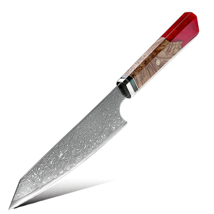 Chef knife - Zenith Chef Knife with Exotic Olive Burl Wood Handle &amp; Sheath - Shokunin USA