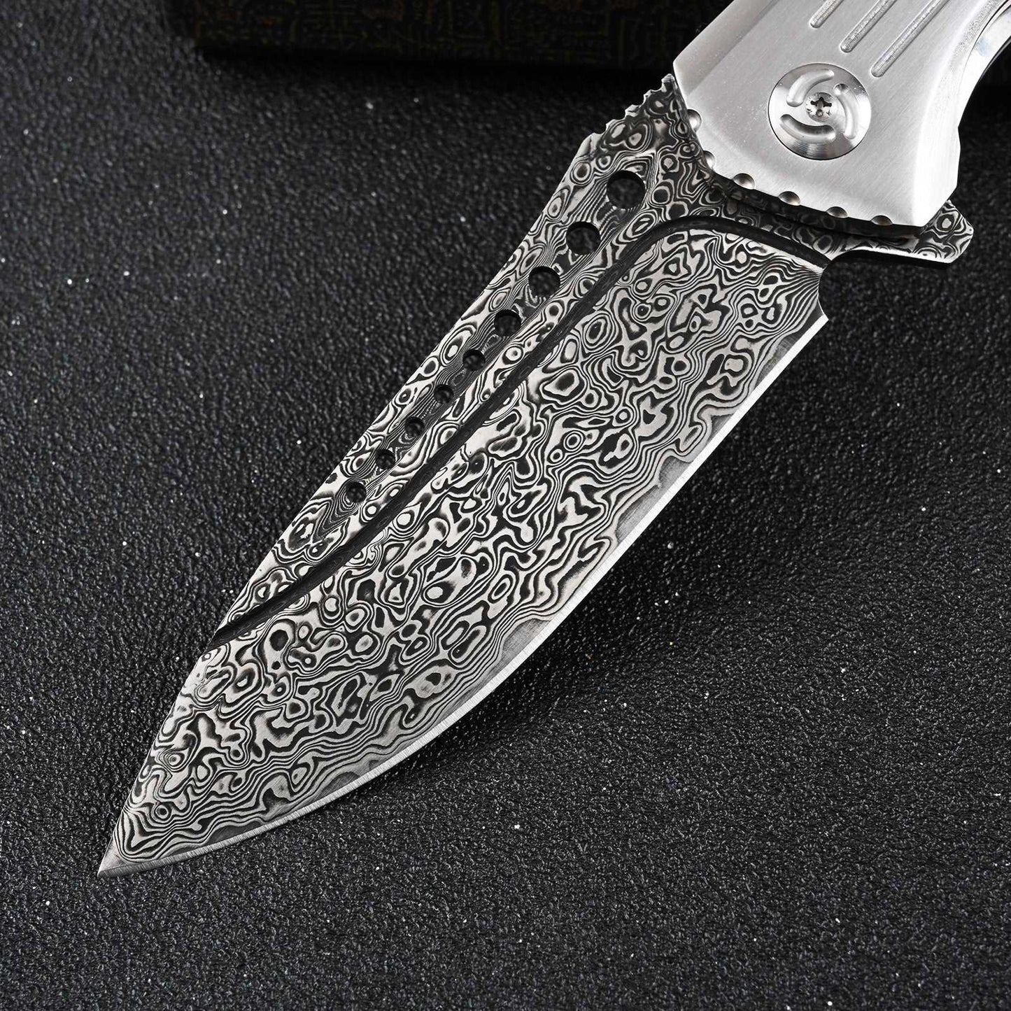 Pocket Knife - Ironbark Japanese Pocket Knife With VG-10 Damascus & Exotic Red Sandalwood Handle, Clip & Sheath - Shokunin USA