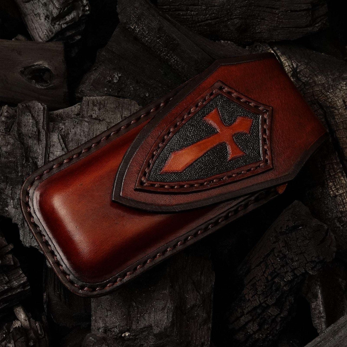 Pocket Knife - Hades Japanese VG10 Damascus Pocket Knife with Clip Stabilized Maple Burl Handle - Shokunin USA