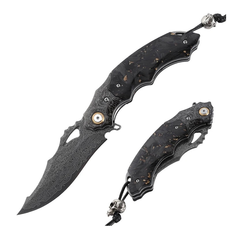 handmade pocket knives for daily use - Black gold EDC Gentlemen&