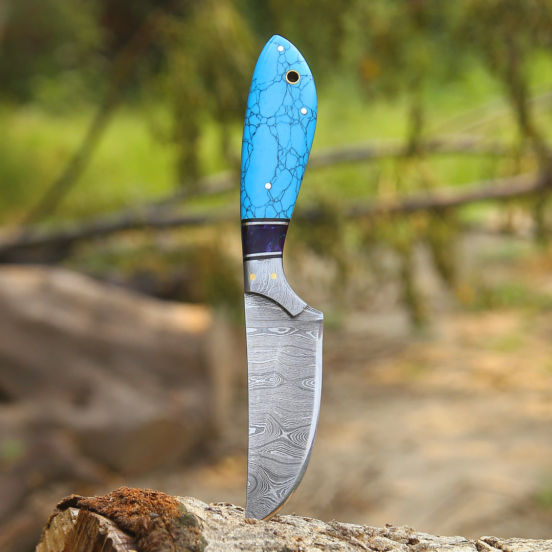 Evoke Handmade Hunting Knife with Leather Sheath - Shokunin USA