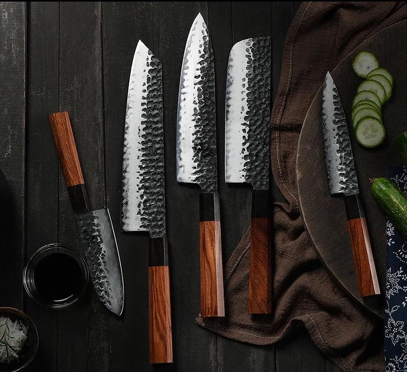 RYUJIN Professional Japanese Chef Knives & Set with Rolling Sharper & Cutting Board - Shokunin USA