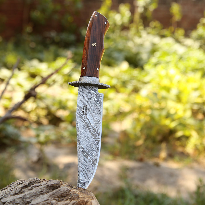 Excelsior Hunting Knife with Exotic Rosewood Handle - Shokunin USA