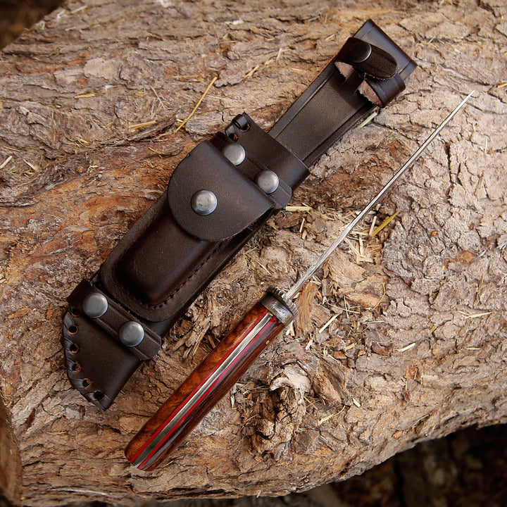 Excelsior Hunting Knife with Exotic Rosewood Handle - Shokunin USA