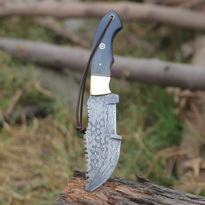 ShadowRidge Damascus Steel Premium Tracker Knife - Shokunin USA