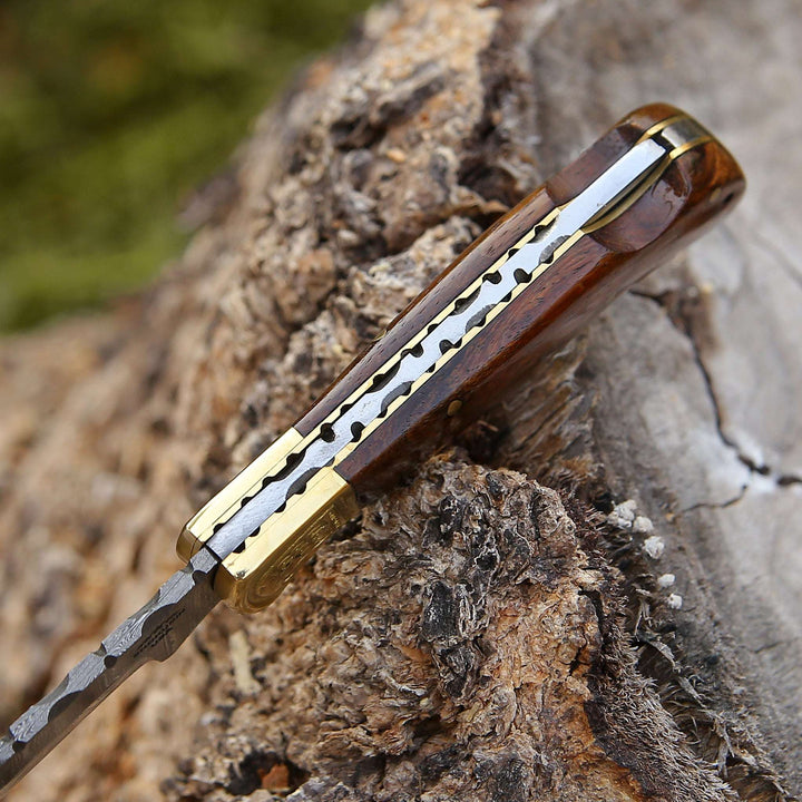 Rose Pocket Knife with Rosewood Handle - Shokunin USA