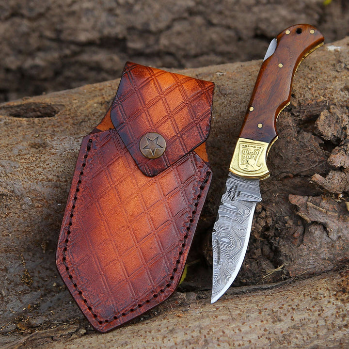 Rose Pocket Knife with Rosewood Handle - Shokunin USA