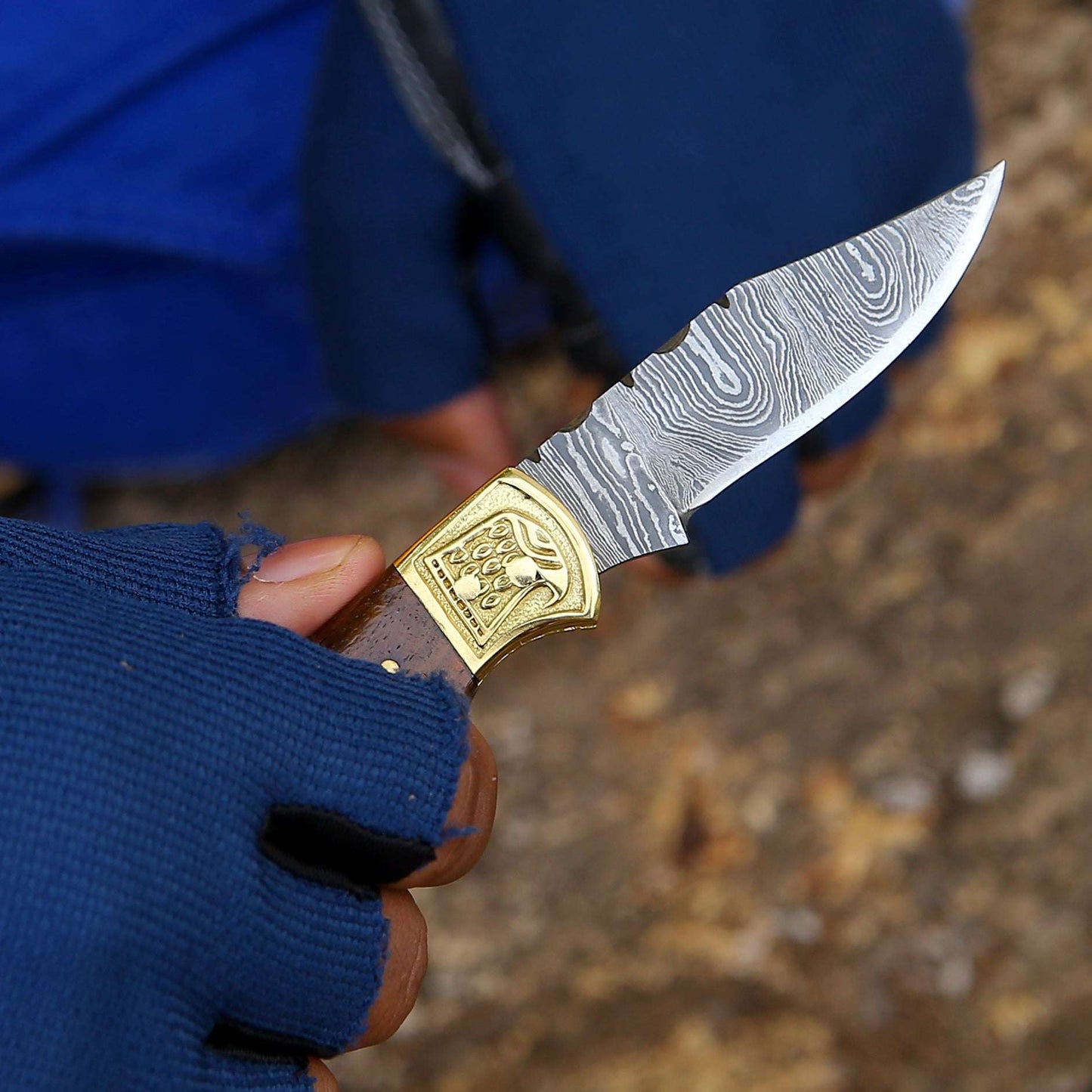 Rose Pocket Knife with Rosewood Handle