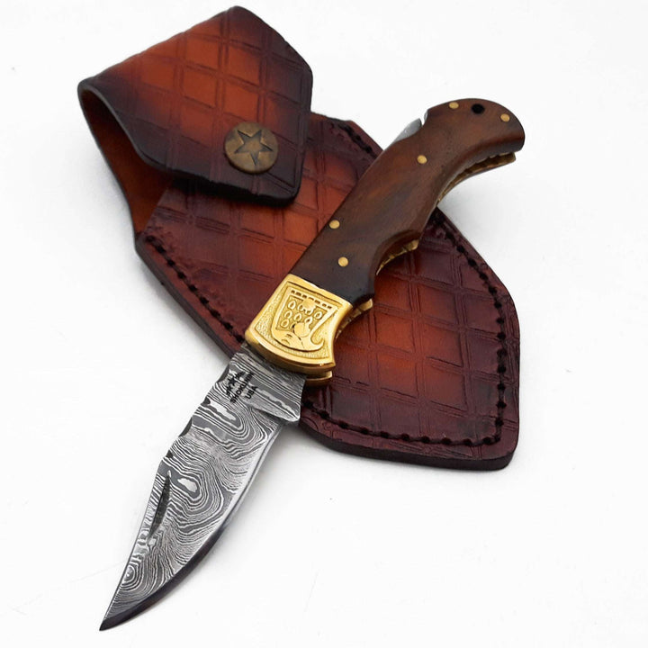 Rose Pocket Knife with Rosewood Handle - Shokunin USA