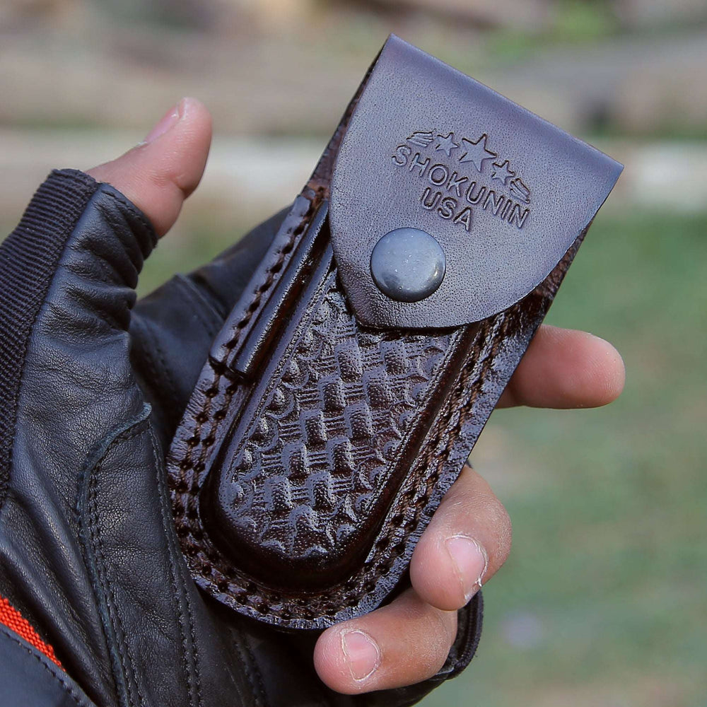 Pocket Knife - Thunderbolt Handmade VG10 Damascus Pocket Knife with Faux  Ivory Handle - Shokunin USA