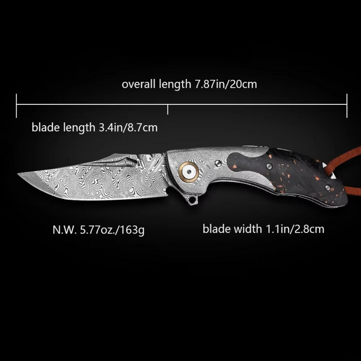 Damascus Knife - Kronos Gentleman&