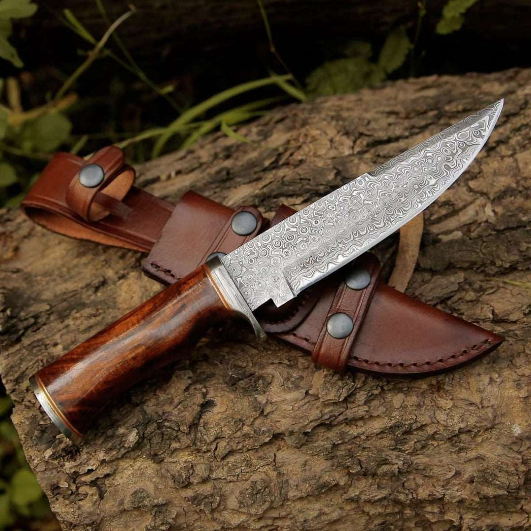 Crucifier Original Bowie Knife with Exotic Rosewood Handle - Shokunin USA