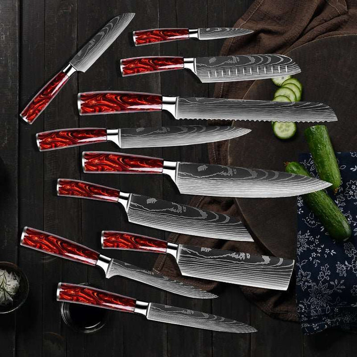 Fujin 10 Pcs Handmade Chef&