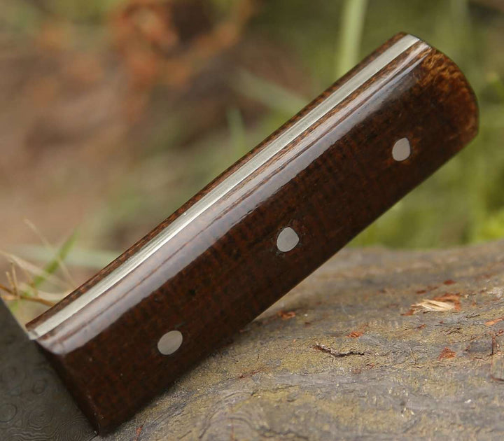 Gladiator Damascus Steel Cleaver with Micarta Handle - Shokunin USA