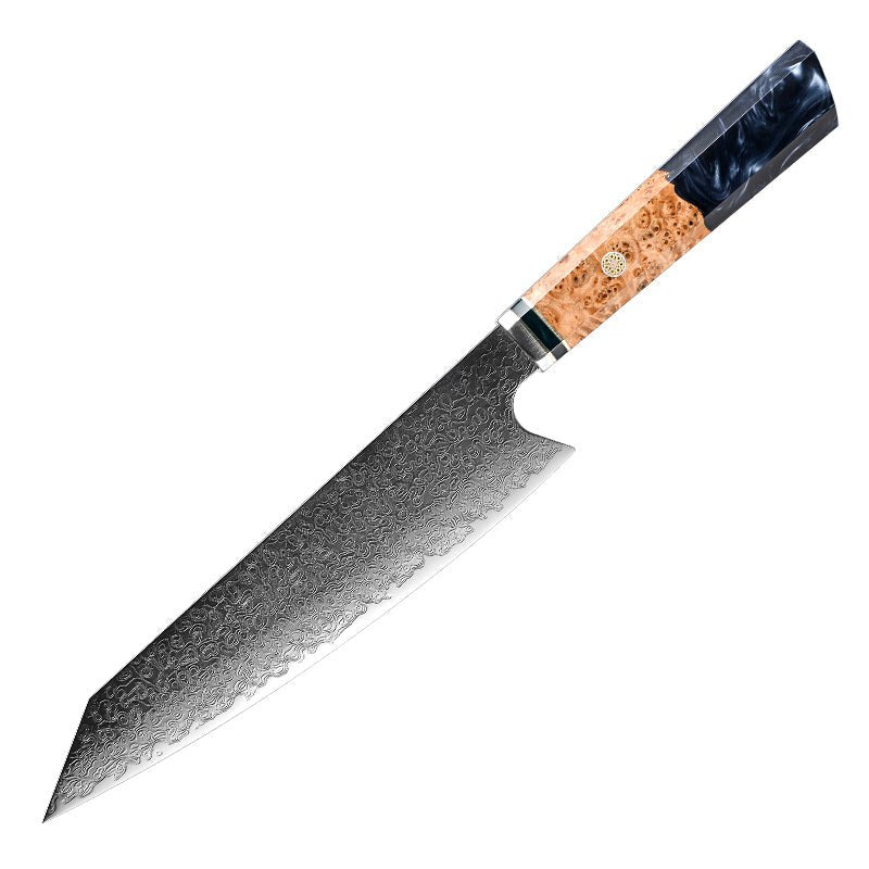 Chef knife - Imperium Japanese VG10 Damascus Chef's Knife with Exotic Olive Wood Handle & Sheath - Shokunin USA