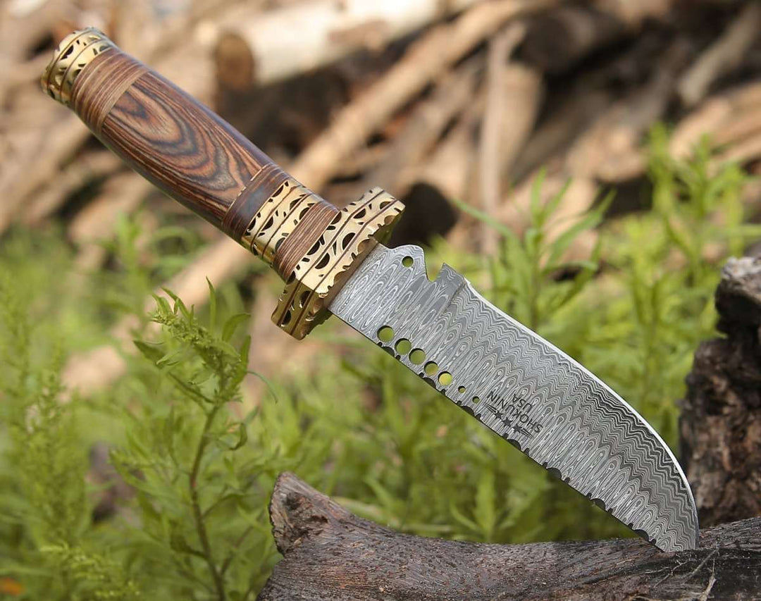 Matrix Bowie Knife with Pakkawood Handle - Shokunin USA