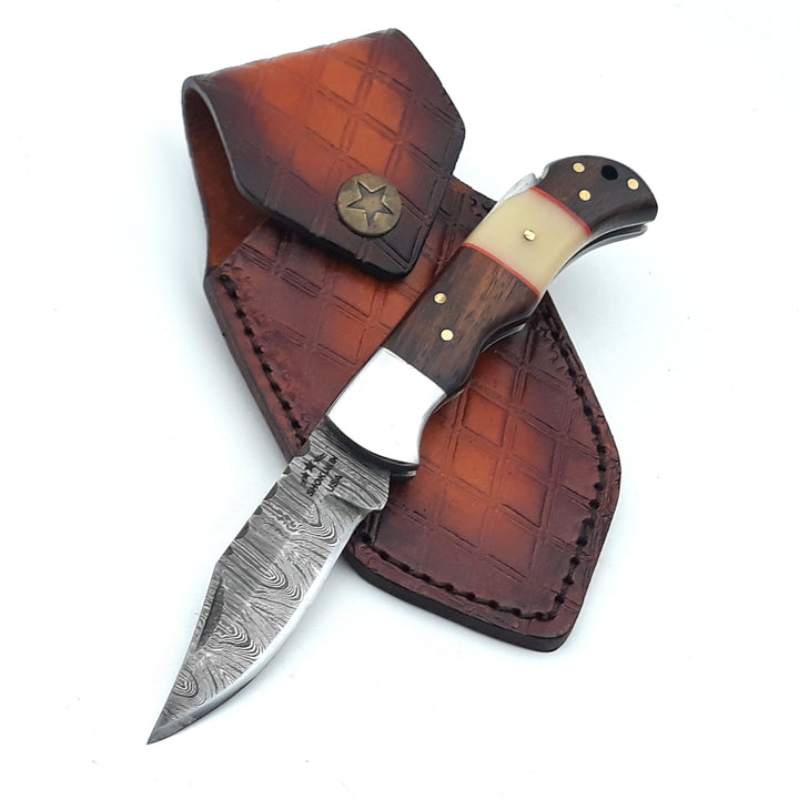 Ironclad Pocket Knife with Rosewood &amp; Bone Scales
