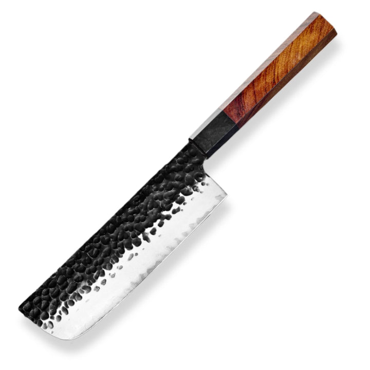 Ryujin™ 7.0" Nakiri Knife with Rosewood &amp; Ebony Wood Handle - Shokunin USA