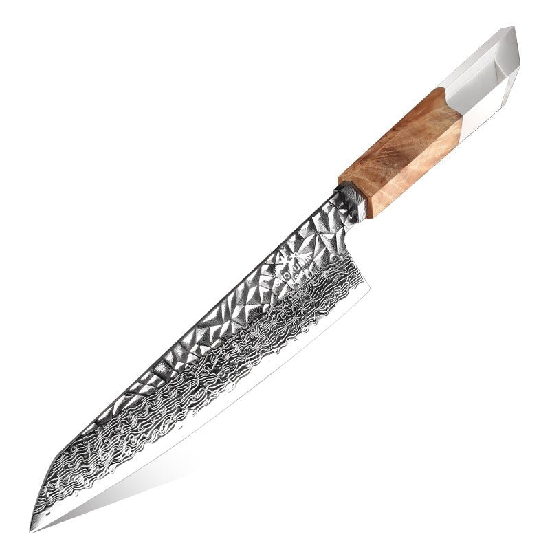 Silverstar Forged Knife - Silverstar Forged Japanese Chef Knife With Olive Wood Handle - Shokunin USA