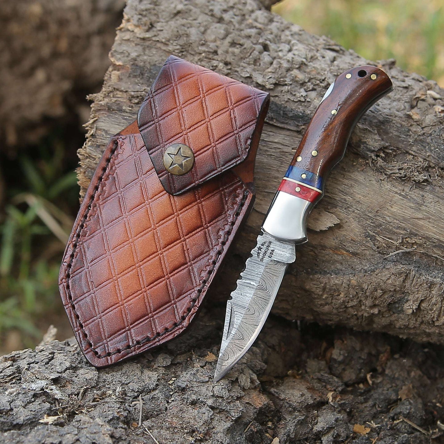 Pocket Knife - Rogue Pocket Knife with Rosewood Handle - Shokunin USA