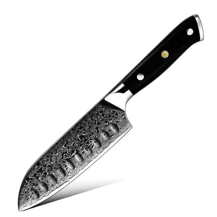 Edge VG10 Damascus Chef knife Santoku Knife with G10 Handle - Shokunin USA