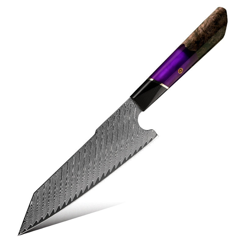Elite Series VG10 Damascus Knife Set with Exotic Burl Wood Handle - Shokunin USA