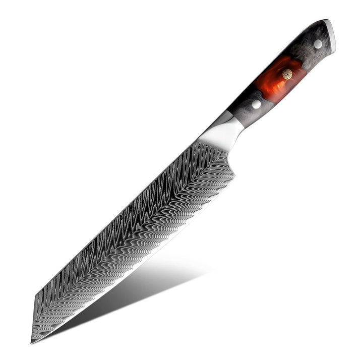 Supreme VG10 8-Pc Professional Chef Knife Set with Stained Olive Wood Handle &amp; Sheath - Shokunin USA