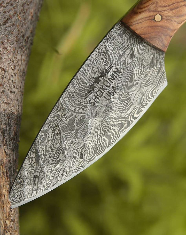 Lightning Everyday Carry Knife with Olive &amp; Resin Handle - Shokunin USA
