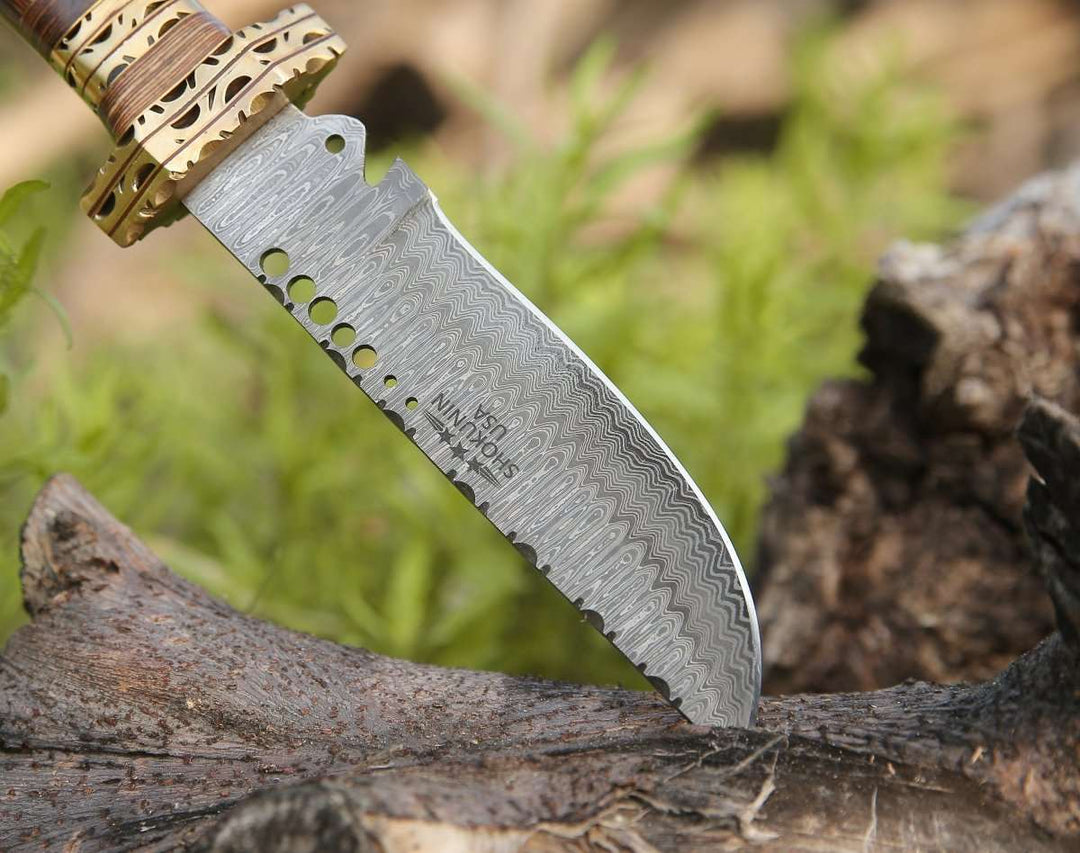 Matrix Bowie Knife with Pakkawood Handle - Shokunin USA