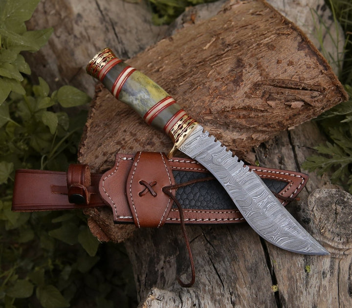 Mythic Kukri Knife with Bone &amp; Brass Handle - Shokunin USA