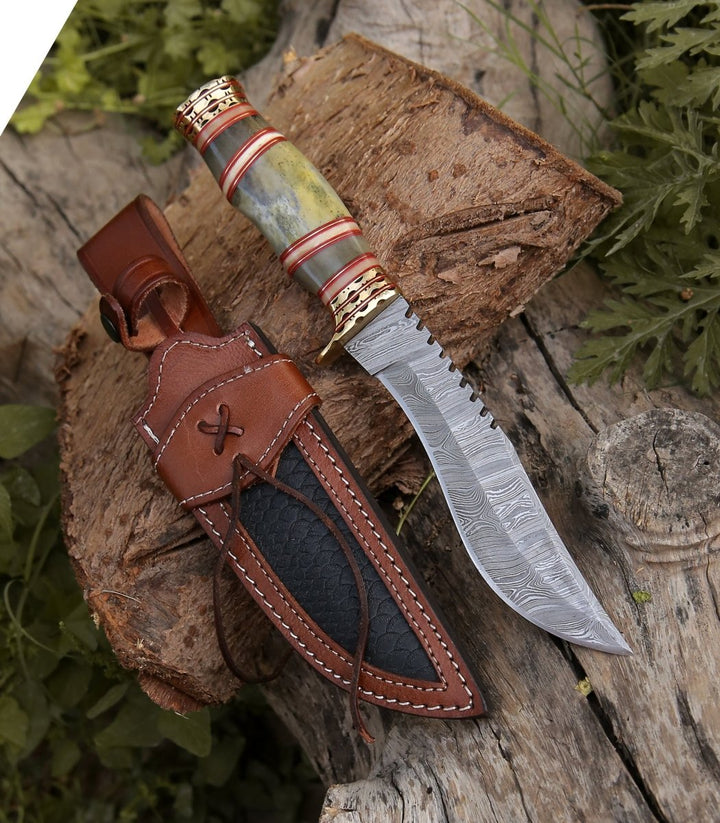 Mythic Kukri Knife with Bone &amp; Brass Handle - Shokunin USA