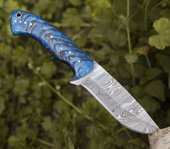 Odin Damascus Steel Knife with Pine Cone Handle - Shokunin USA