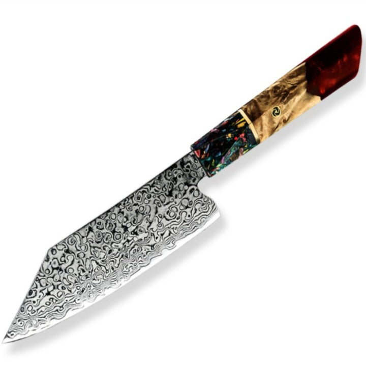 Pristine VG10 Chef Knife 10.5" with Exotic Olive Wood &amp; Resin Handle - Shokunin USA