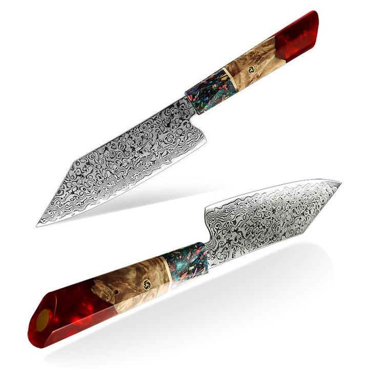 Pristine VG10 Chef Knife 10.5" with Exotic Olive Wood &amp; Resin Handle - Shokunin USA
