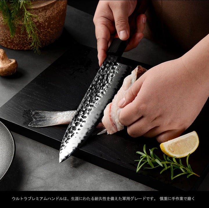 RYUJIN Professional Japanese Chef Knives &amp; Set with Rolling Sharper &amp; Cutting Board - Shokunin USA