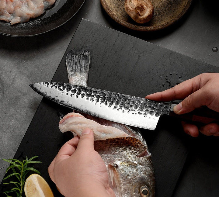 RYUJIN Professional Japanese Chef Knives &amp; Set with Rolling Sharper &amp; Cutting Board - Shokunin USA