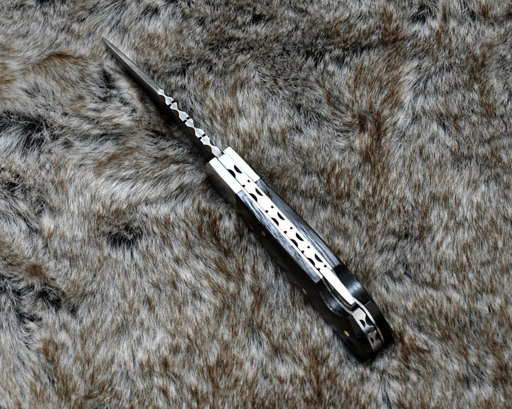 Pocket knife. - Starshard Damascus Pocket Knife with Exotic Wenge Wood Handle - Shokunin USA
