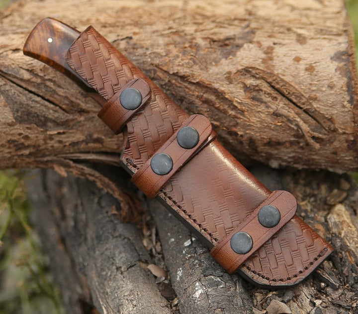 Toys &amp; Games - Sting Damascus Hunting Knife with Rosewood Handle - Shokunin USA