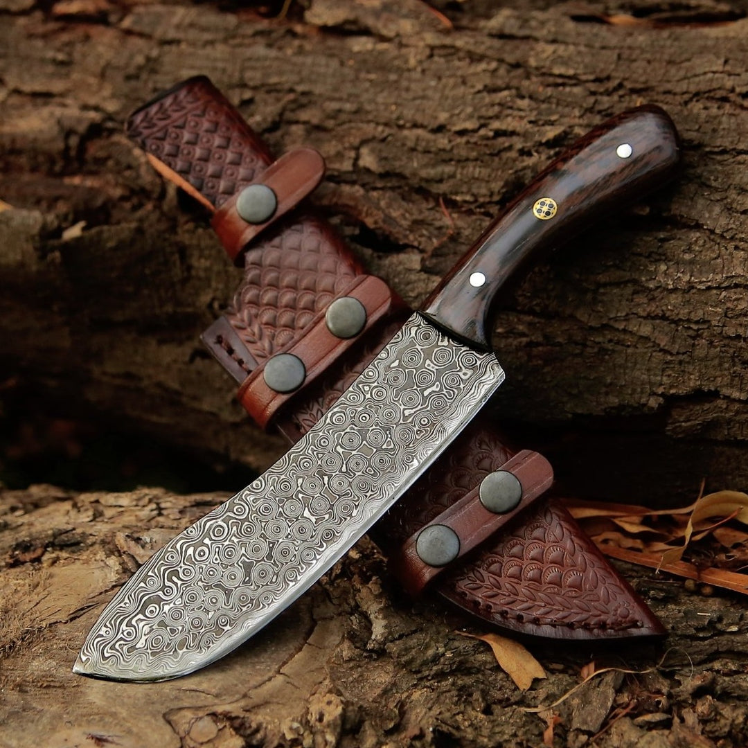Super Cut Damascus Chef's Knife with Exotic Wenge Wood Handle - Shokunin USA